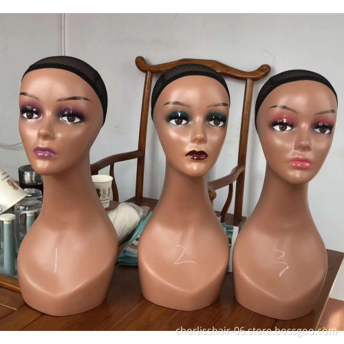 Factory Directly Professional Mannequin Head Stand With Shoulder Without Shoulder for Wig Hat Show Hairdressing Training Heads